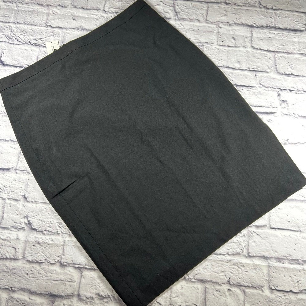 Banana Republic Womens Black Wool Blend Pencil Skirt Size 16 Business Career